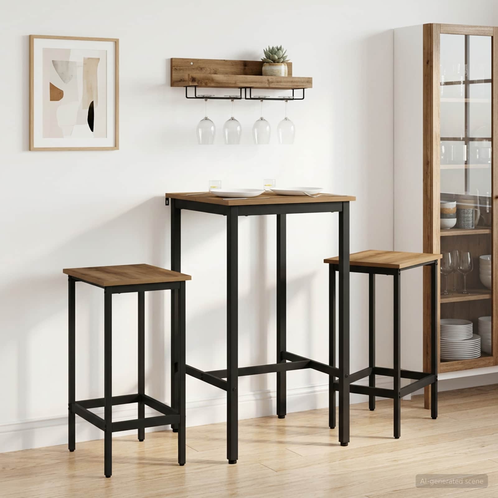 Τραπέζι μπαρ 52 x 52 x 110 εκ Επεξεργασμένο Ξύλο Artisan Δρυς - Pakobazaar