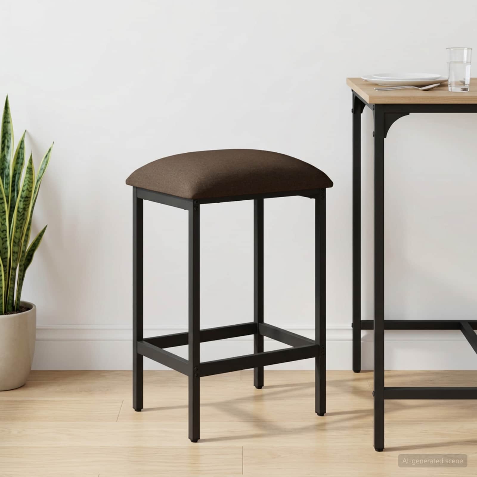 Μπαρ σκαμπό Taupe 40 x 32 x 64 εκ Επεξεργασμένο Ξύλο - Pakobazaar