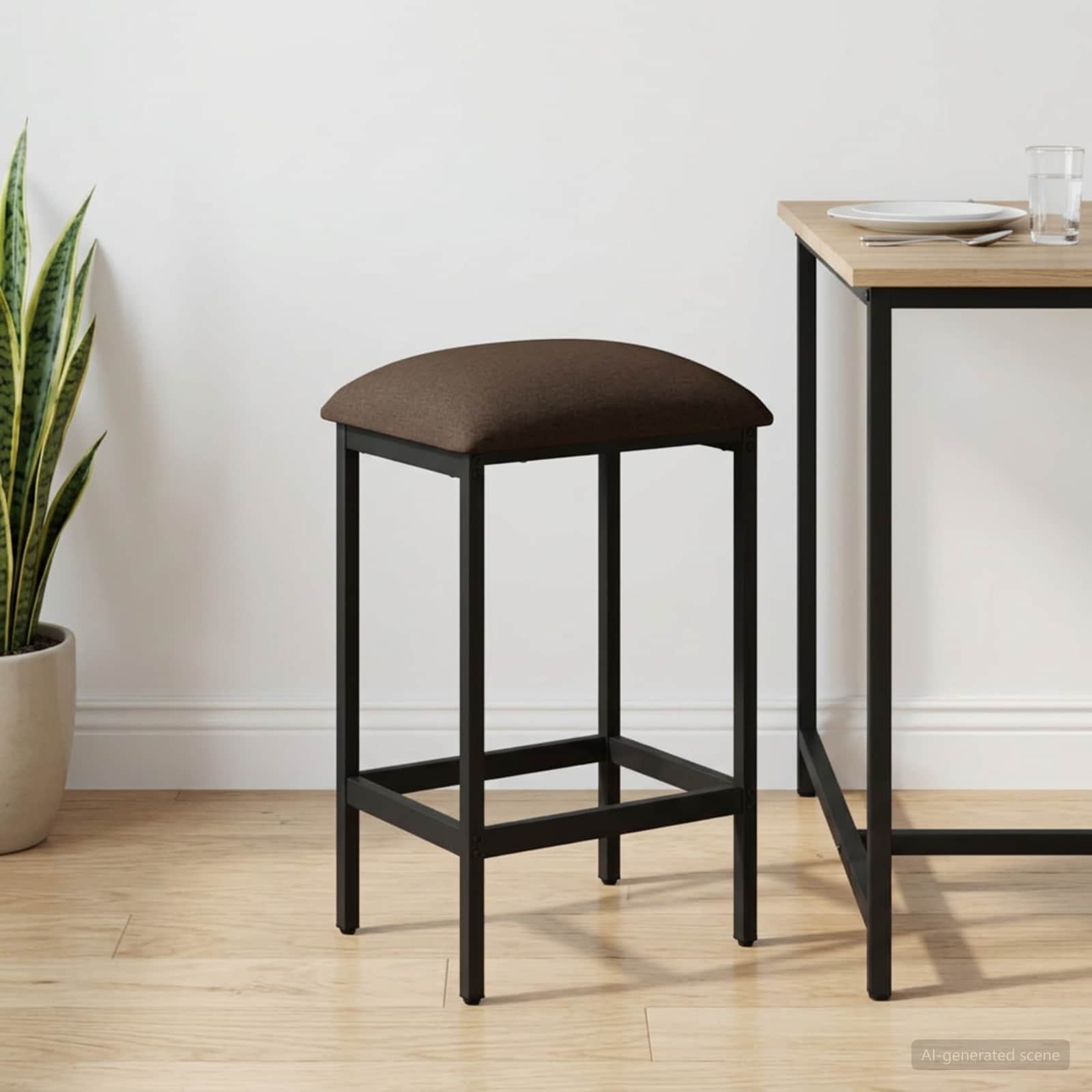 Μπαρ σκαμπό Taupe 40 x 32 x 74 εκ Επεξεργασμένο Ξύλο - Pakobazaar