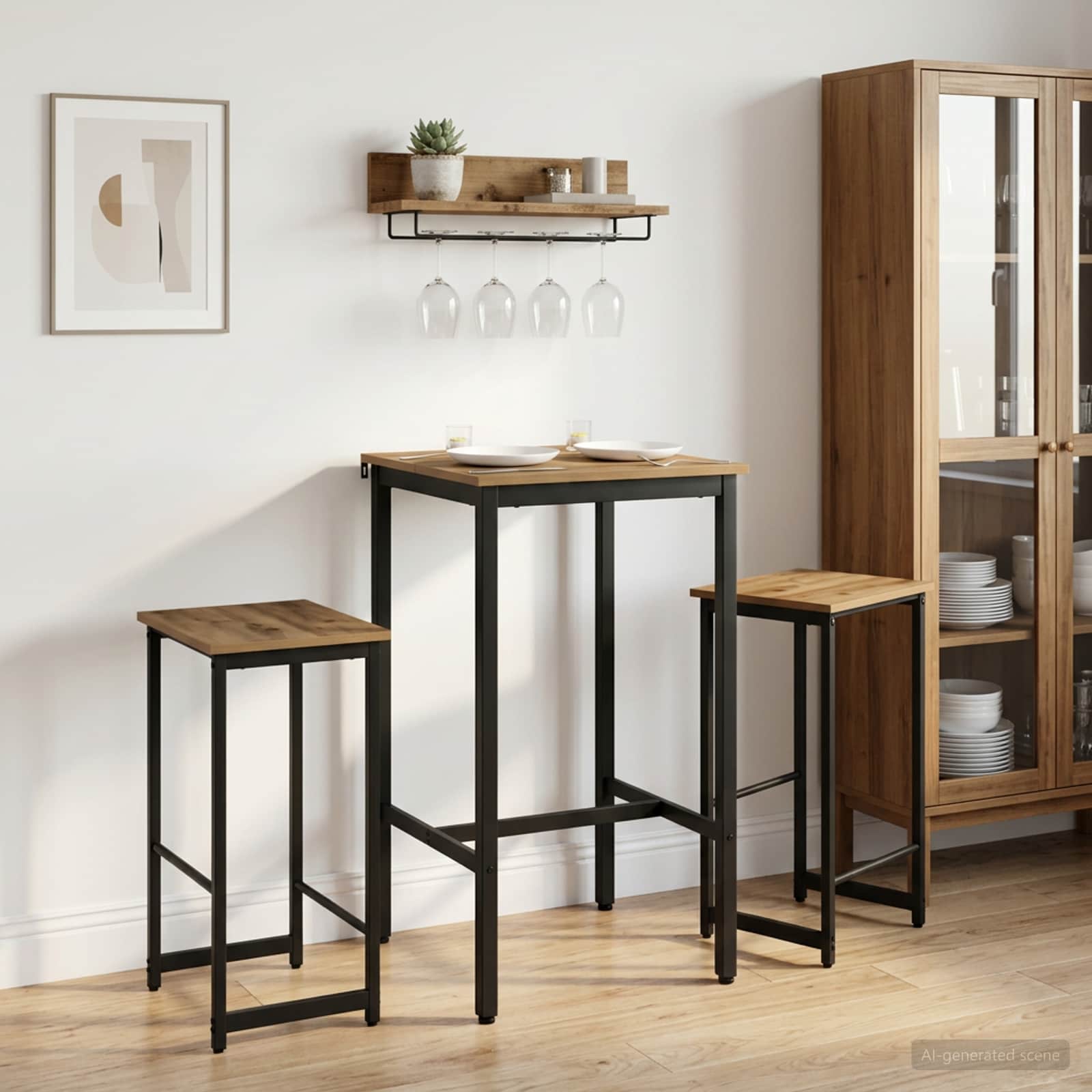 Μπαρ σκαμπό 2 τμχ. Artisan Δρυς 40 x 32 x 64 εκ - Pakobazaar