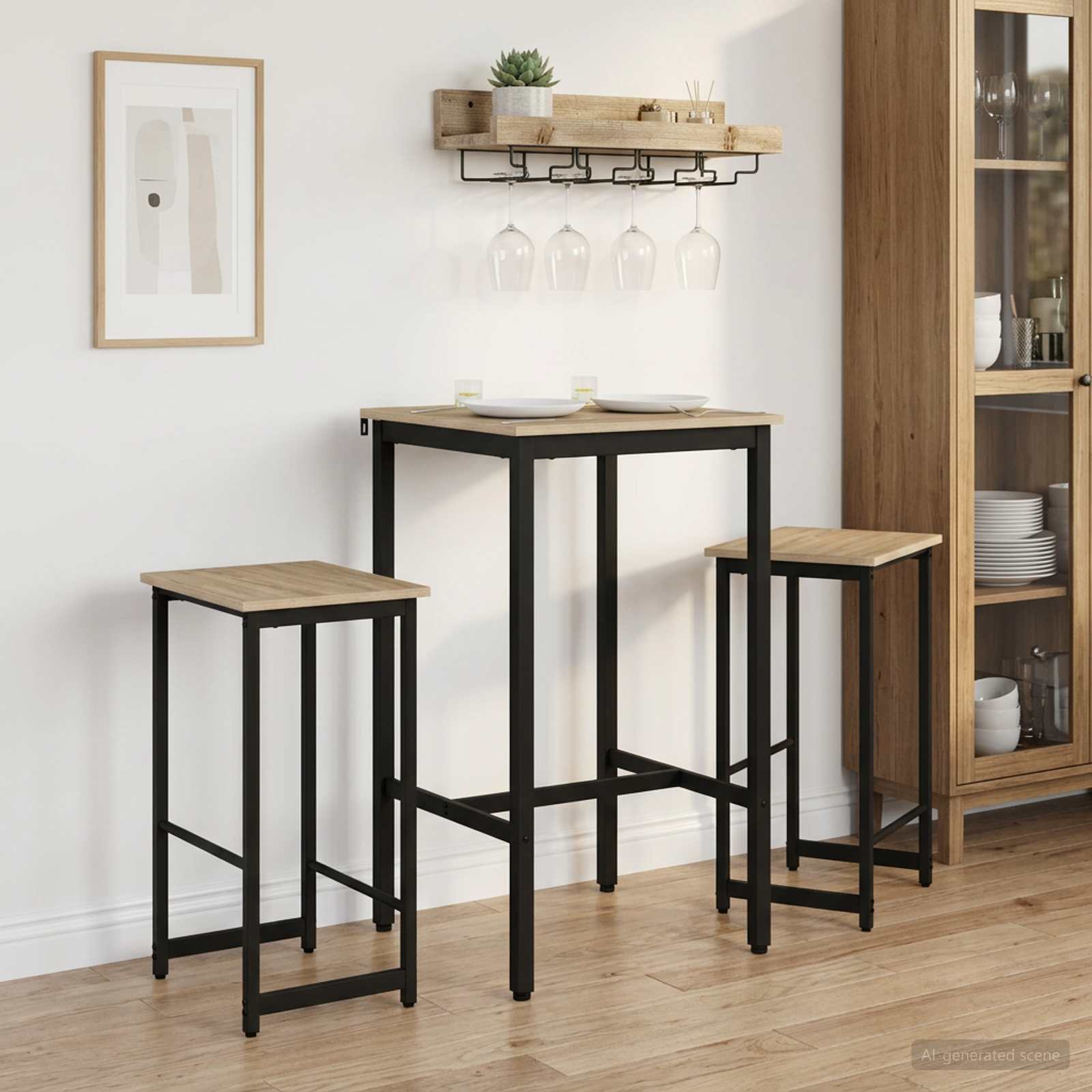 Μπαρ σκαμπό 2 τμχ. Sonoma Δρυς 40 x 32 x 74 εκ - Pakobazaar