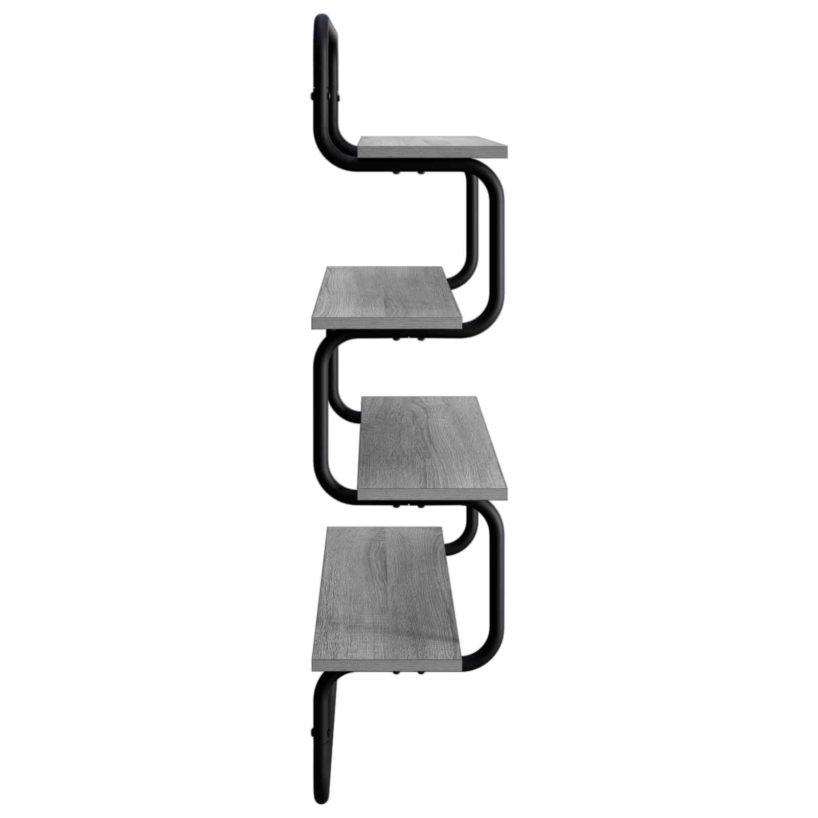 Ράφι 4-επίπεδο Γκρι Sonoma 80 x 24,5 x 104 εκ