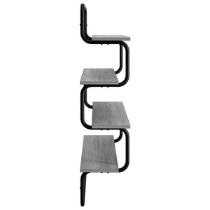 Ράφι 4-επίπεδο Γκρι Sonoma 60 x 24,5 x 104 εκ