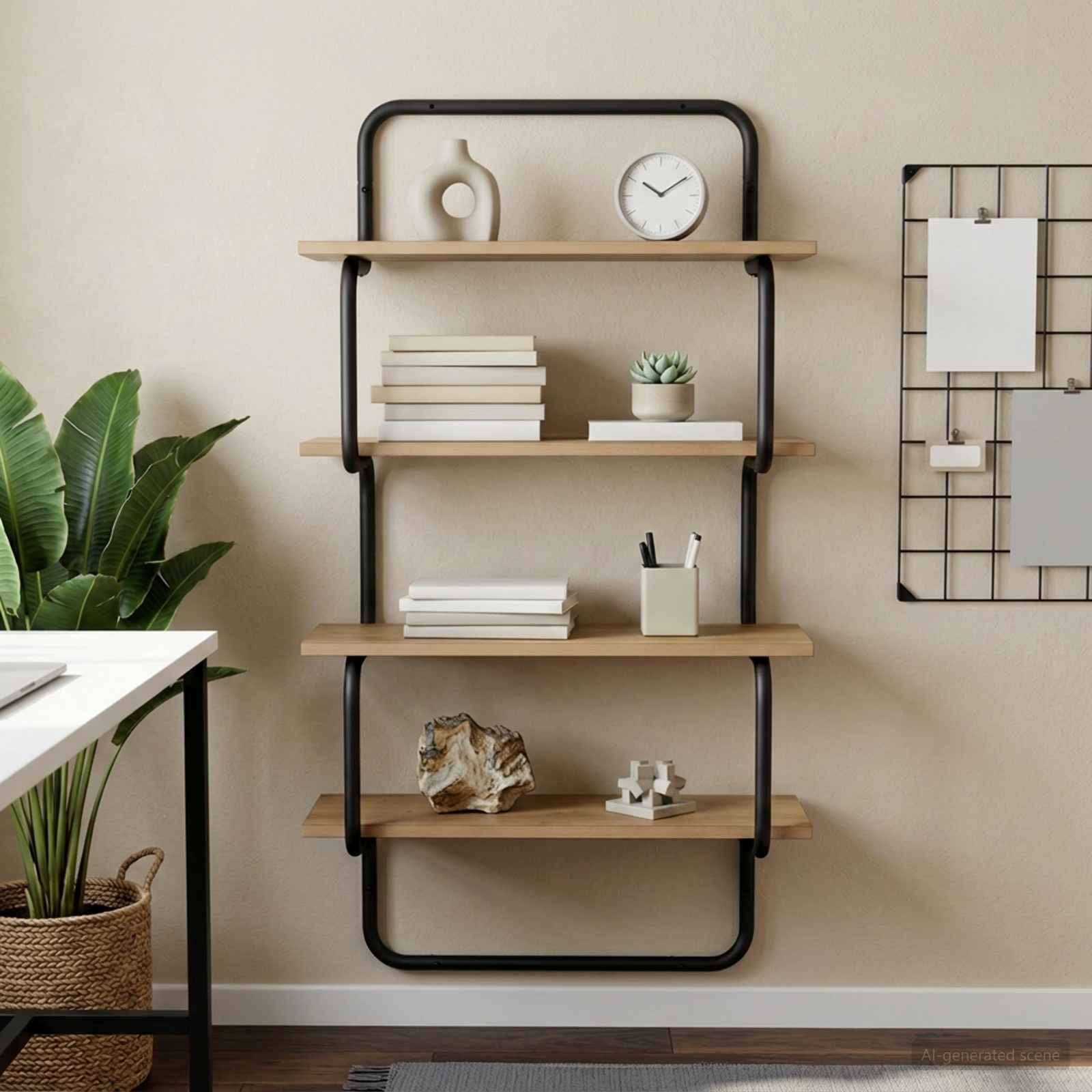 Ράφι 4-επίπεδο Artisan Δρυς 60 x 24,5 x 104 εκ - Pakobazaar