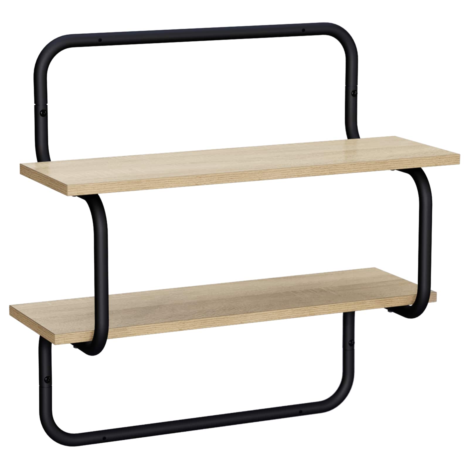 Ράφι Τοίχου 2 Επιπέδων Sonoma Δρυς 80 x 24,5 x 61 εκ - Pakobazaar