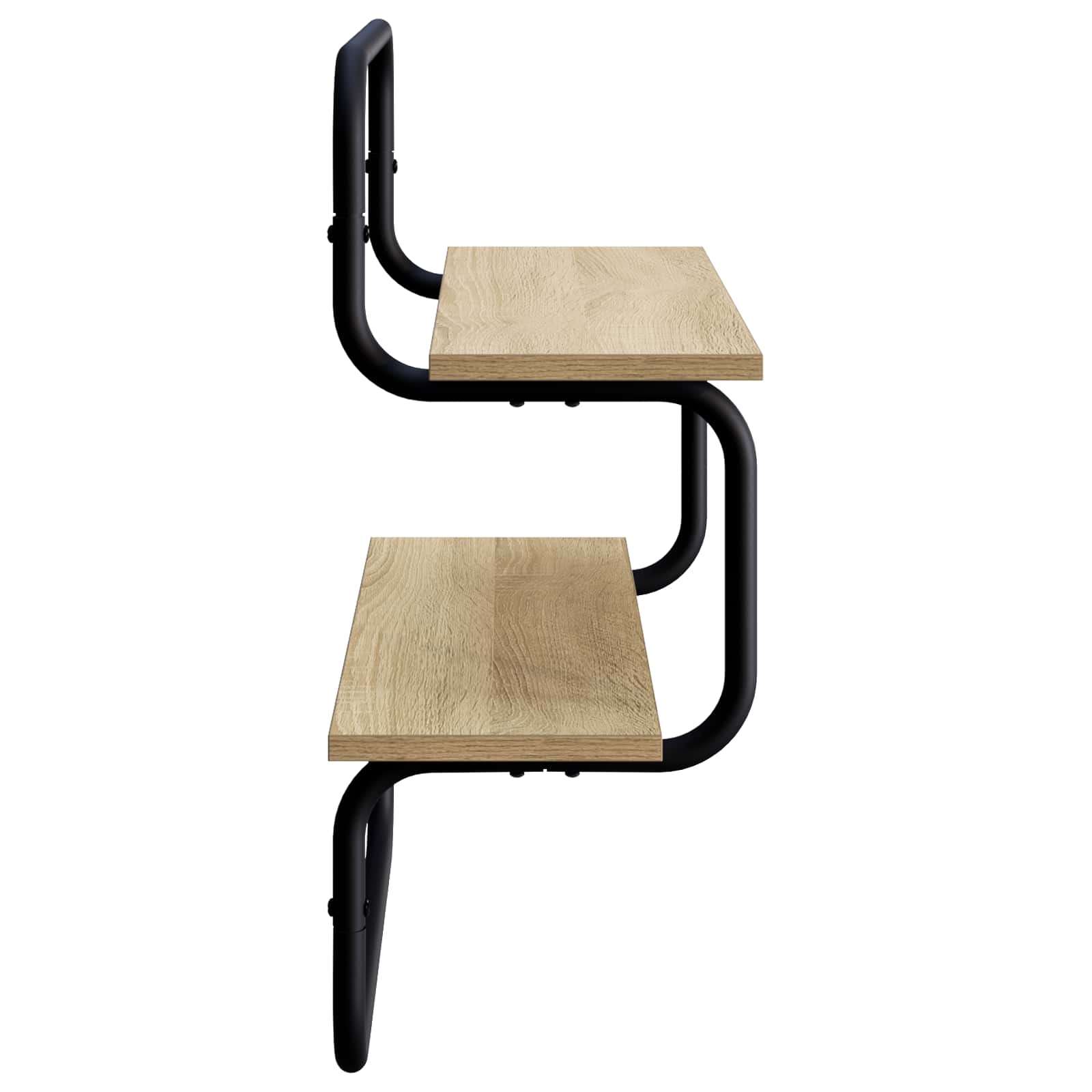Ράφι τοίχου 2 επιπέδων Sonoma Δρυς 40 x 24,5 x 61 εκ - Pakobazaar