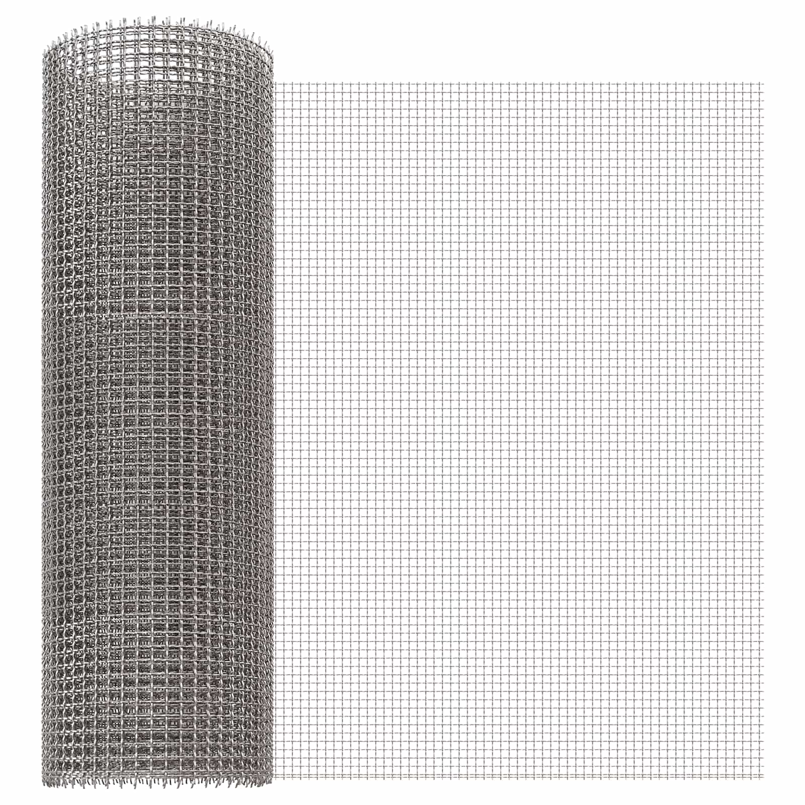 Πλέγμα Οθόνης 40 x 200 cm 3 Mesh Ανοξείδωτο Ατσάλι 201 Ασημί