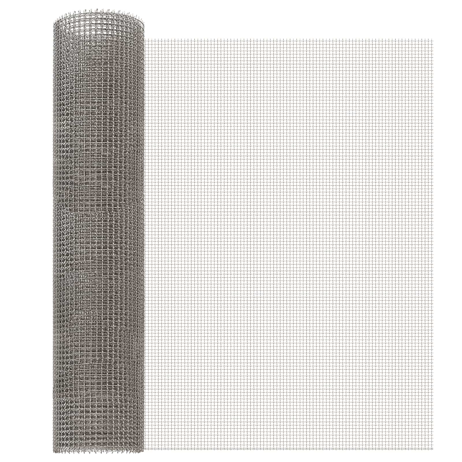 Πλέγμα Οθόνης 60 x 500 cm 3 Mesh Ανοξείδωτο Ατσάλι 201 Ασημί