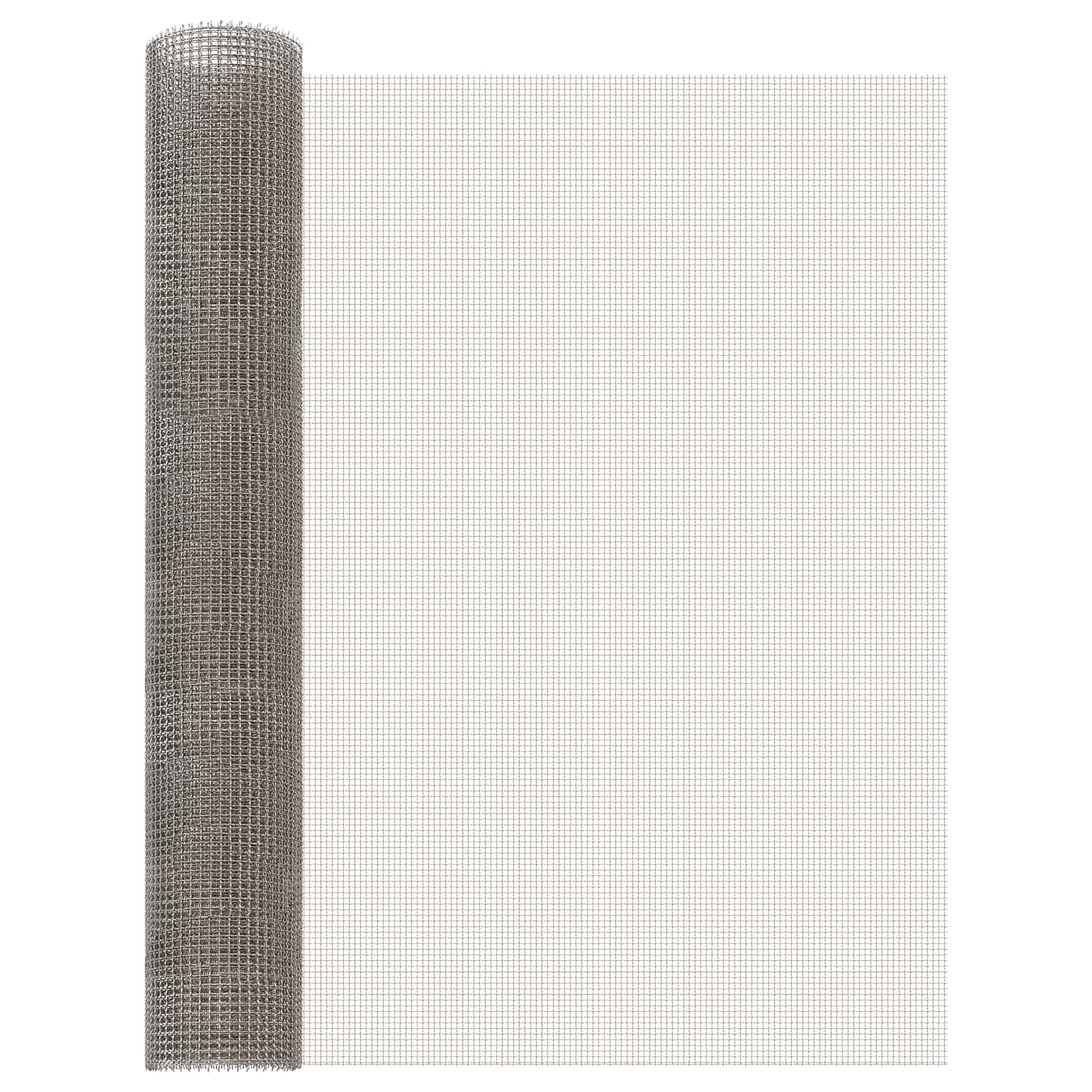 Πλέγμα Οθόνης 80 x 1000 cm 3 Mesh Ανοξείδωτο Ατσάλι 201 Ασημί