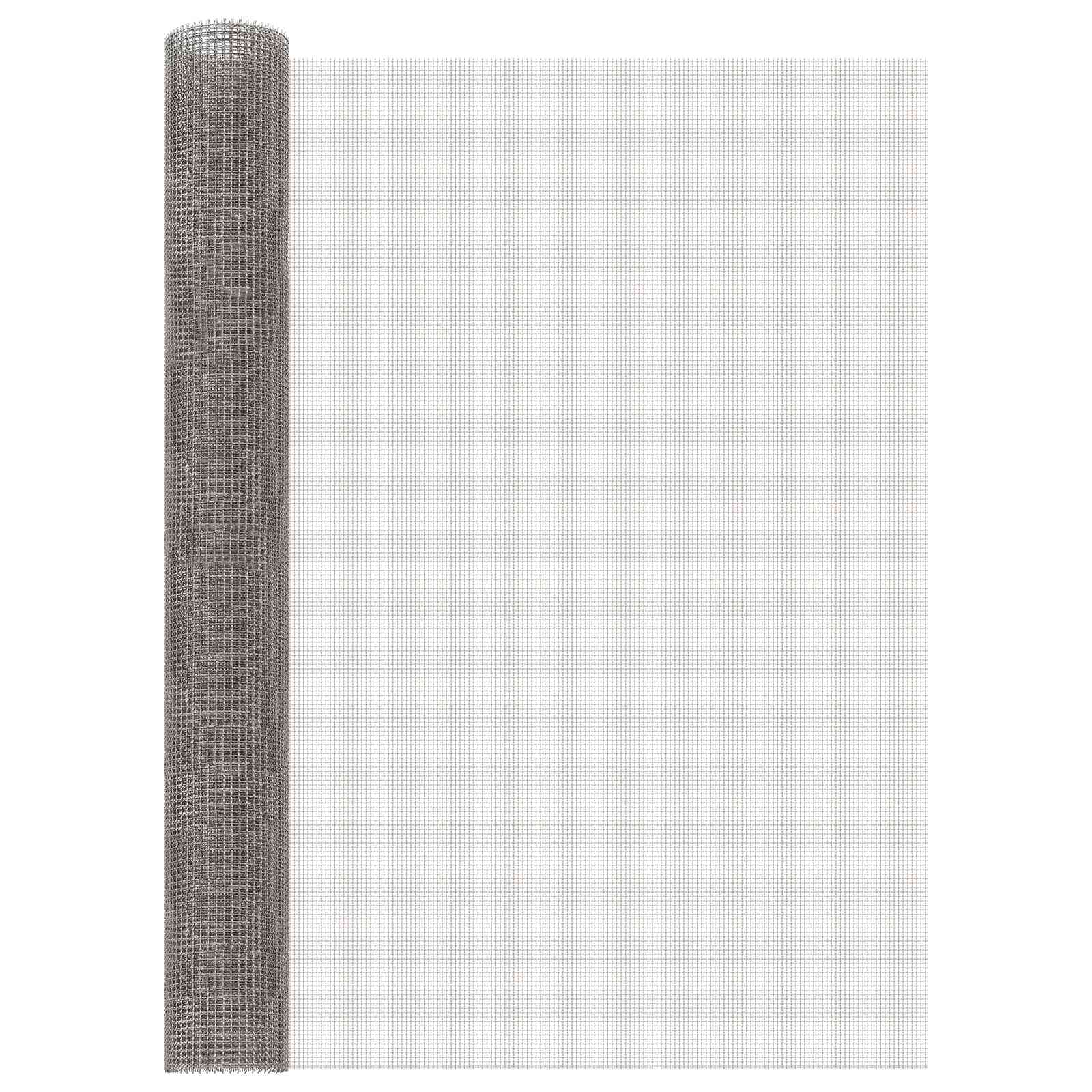 Πλέγμα Οθόνης 100 x 500 cm 3 Mesh Ανοξείδωτο Ατσάλι 201 Ασημί