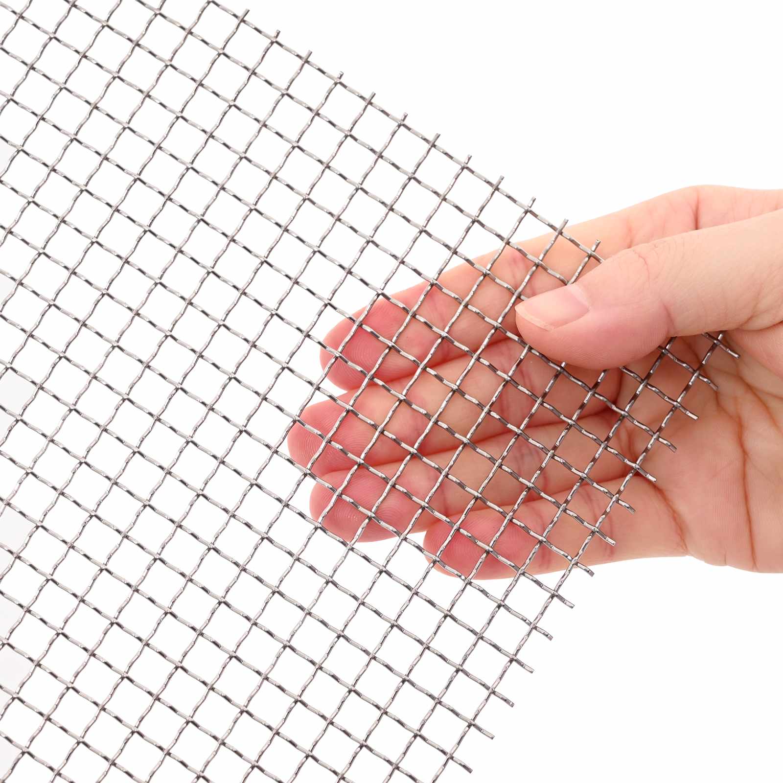 Πλέγμα Οθόνης 120 x 500 cm 3 Mesh Ανοξείδωτο Ατσάλι 201 Ασημί
