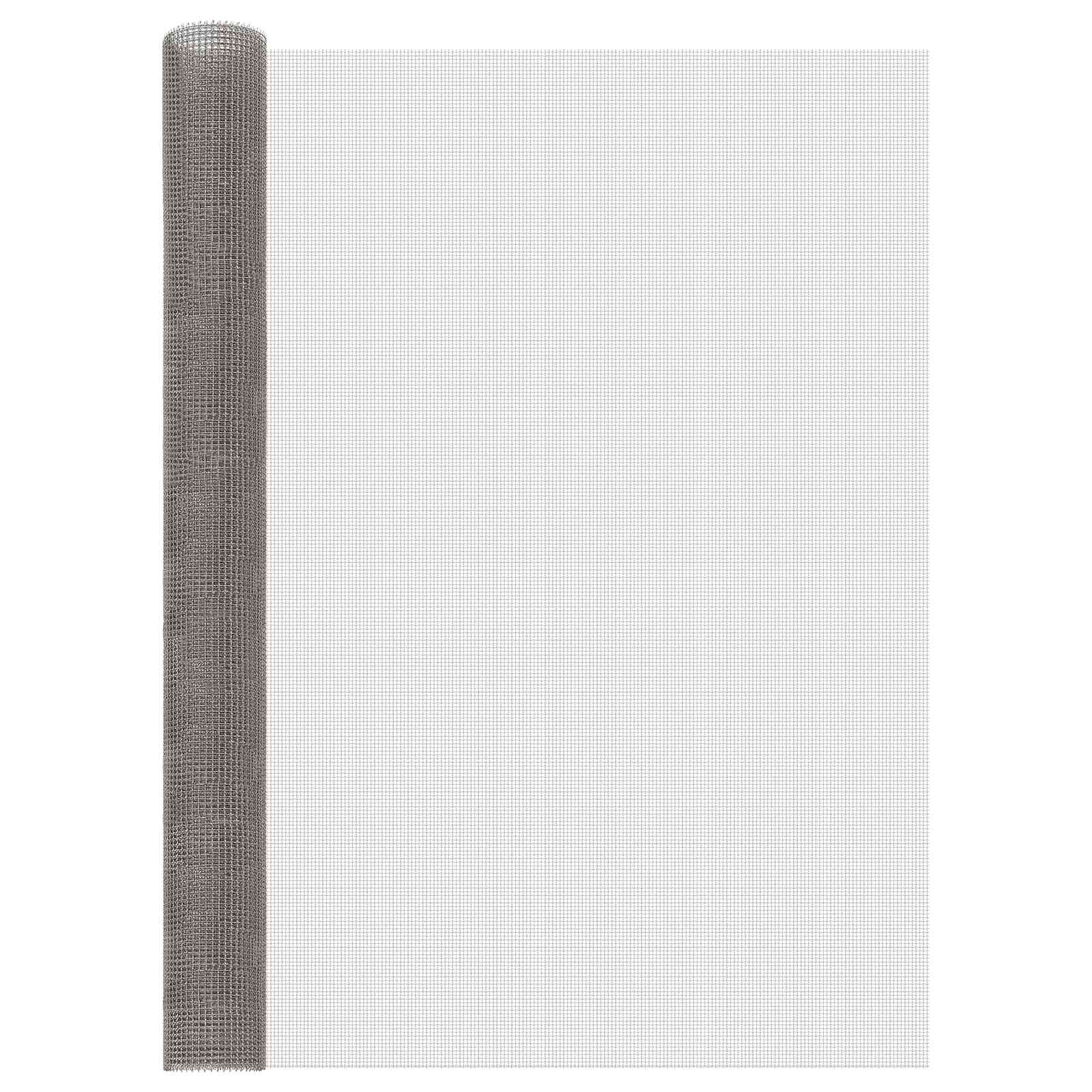 Πλέγμα Οθόνης 120 x 500 cm 3 Mesh Ανοξείδωτο Ατσάλι 201 Ασημί