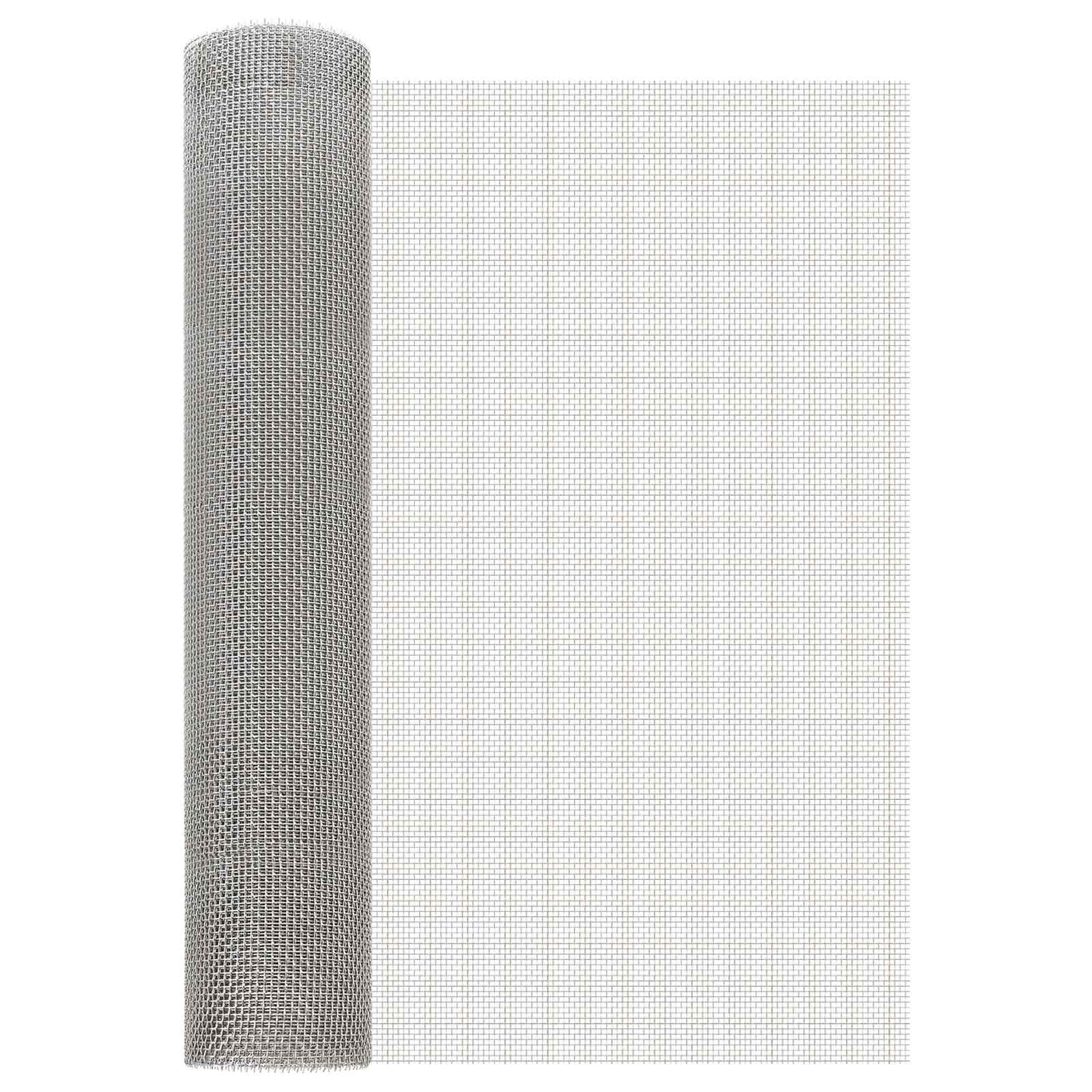 Πλέγμα Οθόνης 60 x 500 cm 6 Mesh Ανοξείδωτο Ατσάλι 201 Ασημί