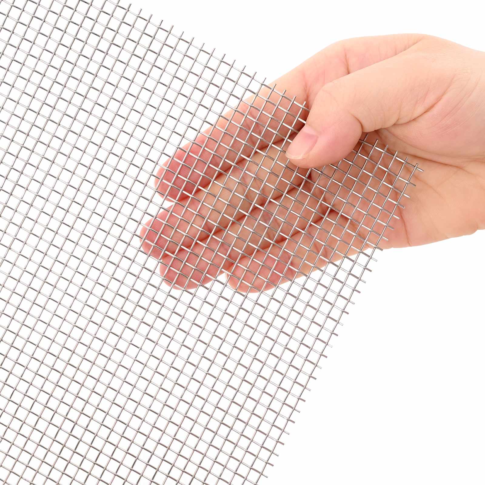 Πλέγμα Οθόνης 120 x 200 cm 6 Mesh Ανοξείδωτο Ατσάλι 201 Ασημί