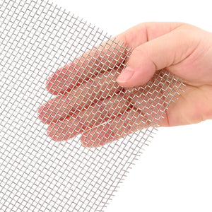Πλέγμα Οθόνης 40 x 1000 εκ 8 Mesh Ανοξείδωτο Ατσάλι 201 Ασημί - Pakobazaar