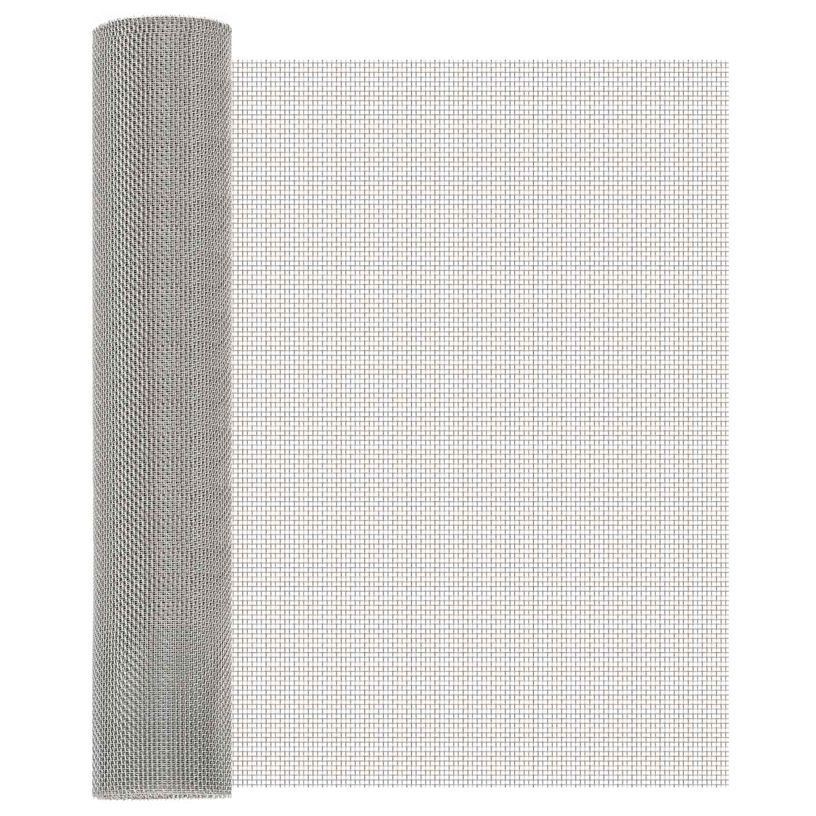 Πλέγμα Οθόνης 60 x 200 cm 8 Mesh Ανοξείδωτο Ατσάλι 201 Ασημί