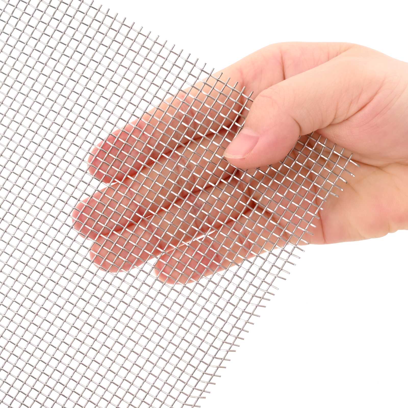 Πλέγμα Οθόνης 100 x 200 cm 8 Mesh Ανοξείδωτο Ατσάλι 201 Ασημί