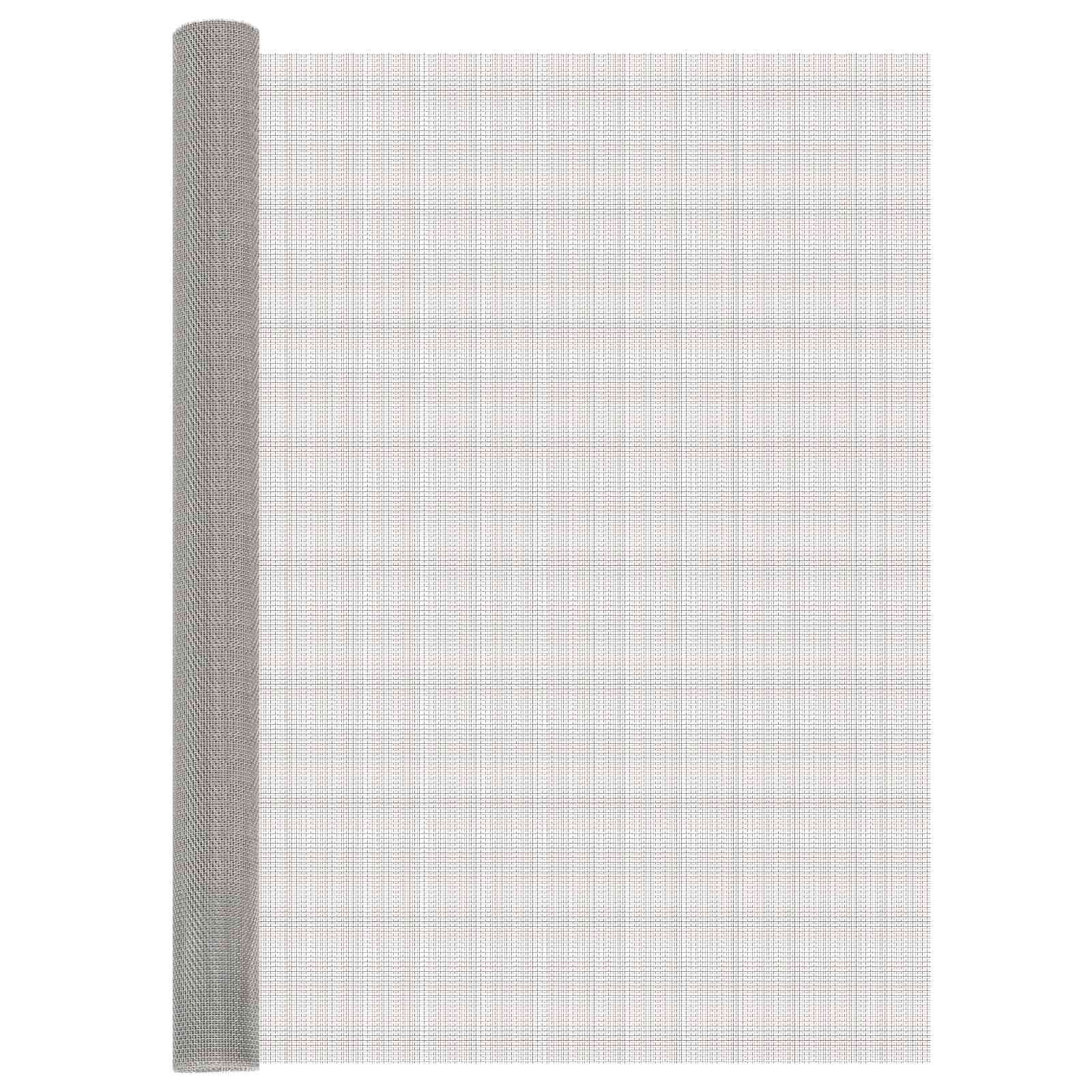 Πλέγμα Οθόνης 120 x 500 cm 8 Mesh Ανοξείδωτο Ατσάλι 201 Ασημί