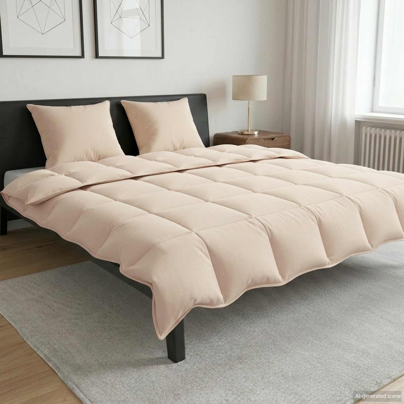 Κουβέρτα ολόκληρου του χρόνου Μπεζ 220 x 240 cm