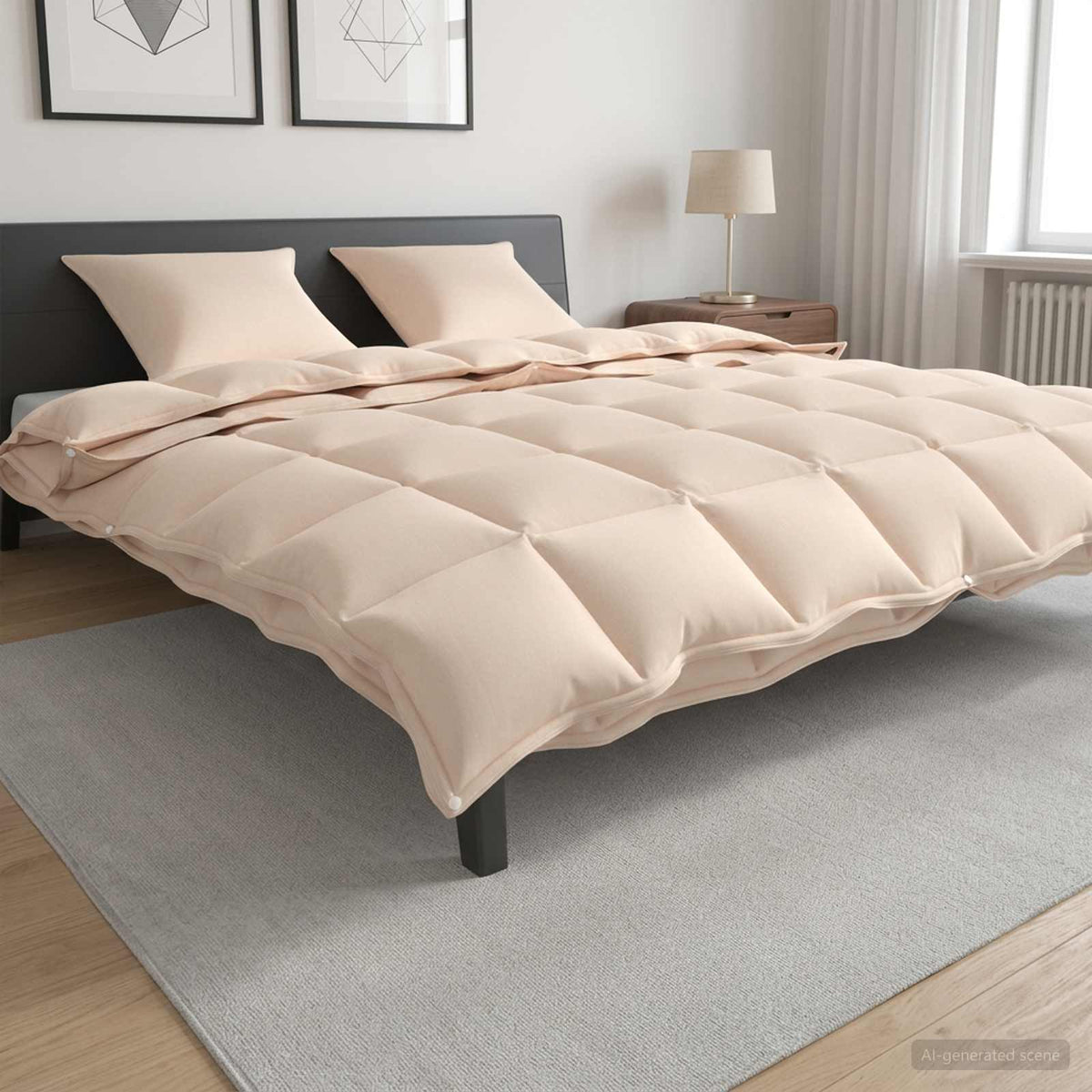 Πάπλωμα 260 x 220 cm Όλες οι εποχές 150 gsm + 250 gsm - Pakobazaar