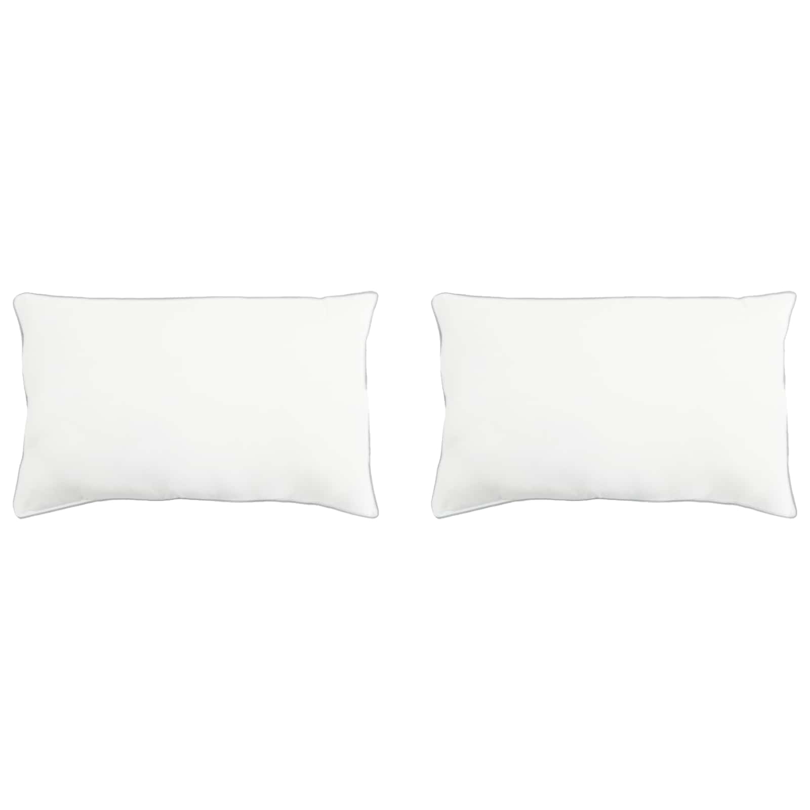 Μαξιλάρι 2 pcs Λευκό 60 x 80 cm Ίνες μπαμπού