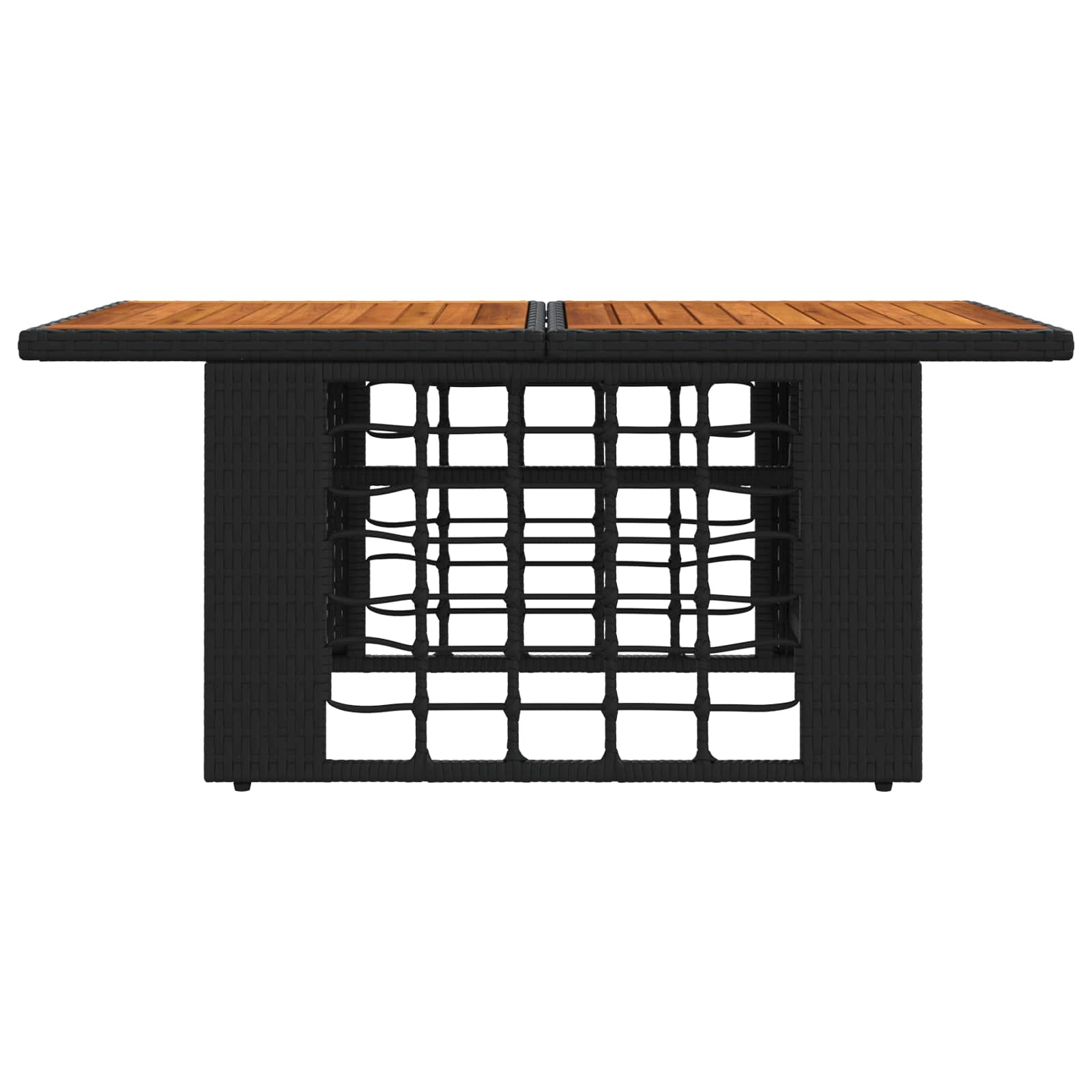 Τραπέζι Κήπου Μαύρο και φυσικό 100 x 55 x 37 cm - Pakobazaar
