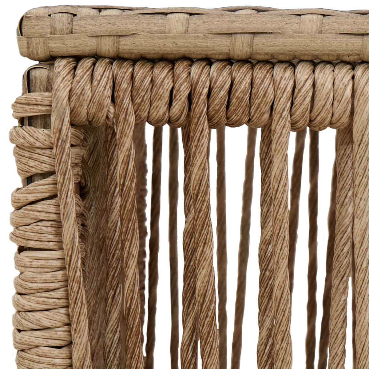 Τραπέζι Κήπου Μπεζ και Μαύρο 55 x 55 x 37 εκ - Pakobazaar
