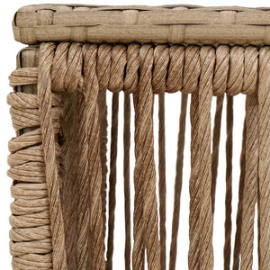 Τραπέζι Κήπου Μπεζ και Μαύρο 55 x 55 x 37 εκ - Pakobazaar
