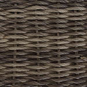 Τραπέζι Κήπου Γκρι 100 x 55 x 37 cm PE Rattan και Γυαλί - Pakobazaar