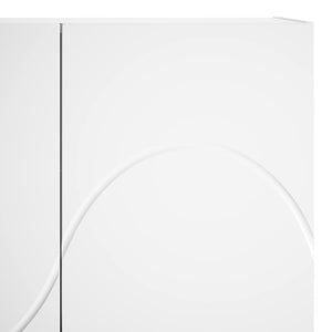 Ψηλός μπουφές Λευκό 79 x 41 x 151 cm Επεξεργασμένο Ξύλο