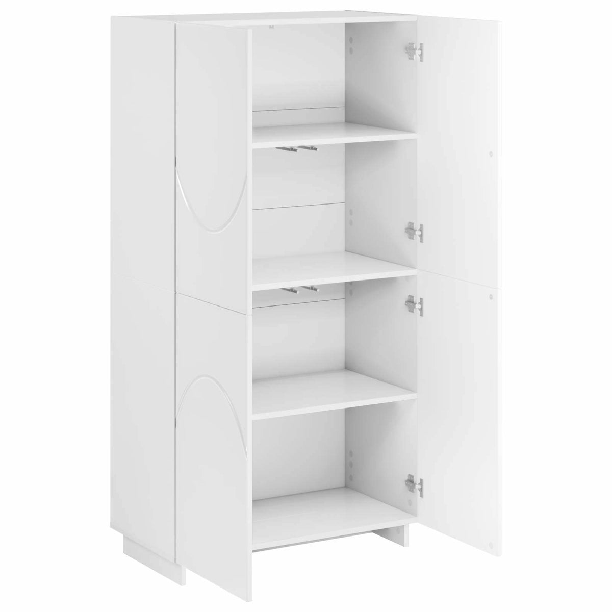 Ψηλός μπουφές Λευκό 79 x 41 x 151 cm Επεξεργασμένο Ξύλο