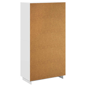 Ψηλός μπουφές Λευκό 79 x 41 x 151 cm Επεξεργασμένο Ξύλο