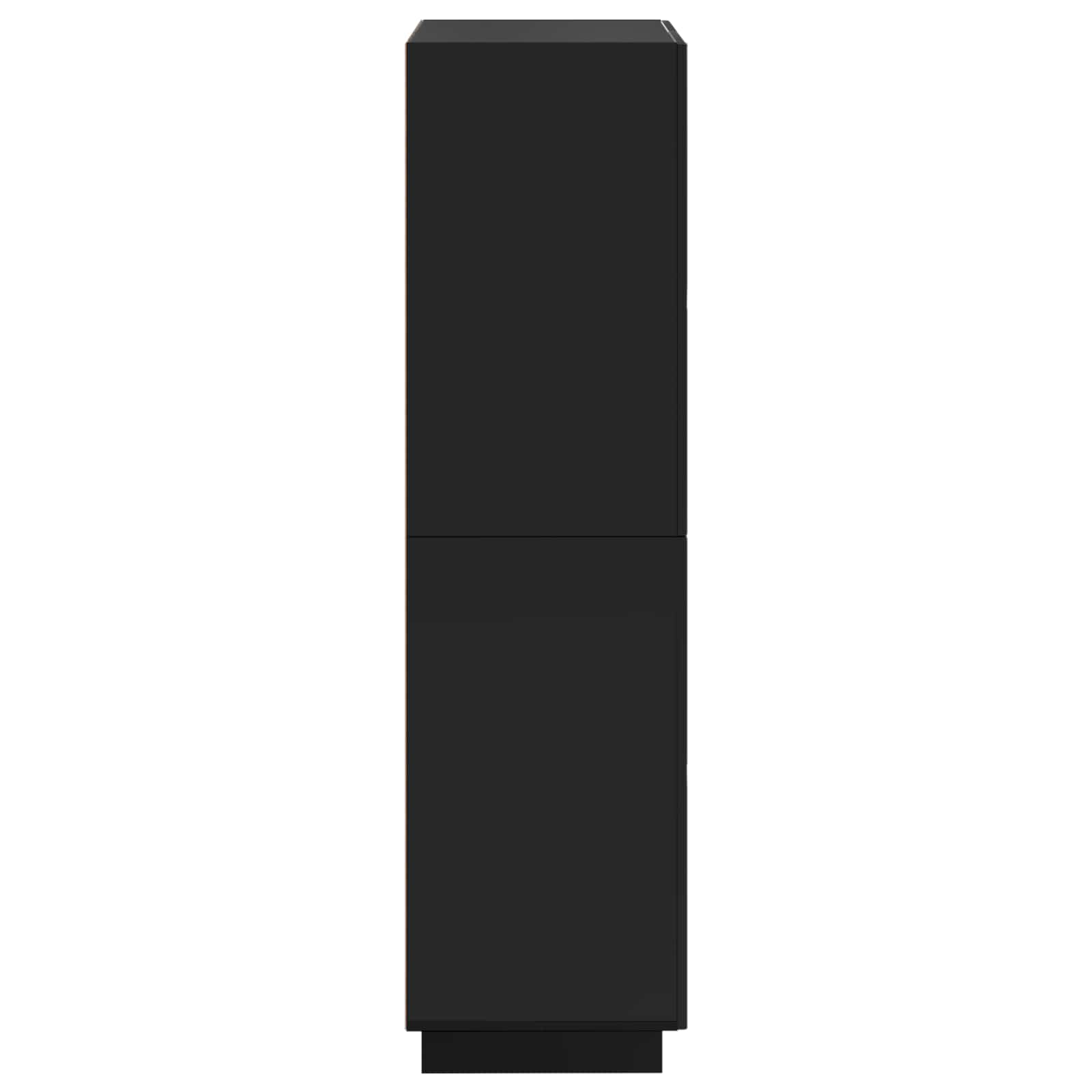 Ψηλός μπουφές Μαύρο 79 x 41 x 151 cm Επεξεργασμένο Ξύλο