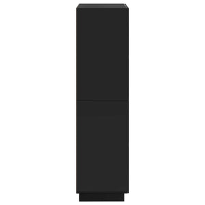 Ψηλός μπουφές Μαύρο 79 x 41 x 151 cm Επεξεργασμένο Ξύλο