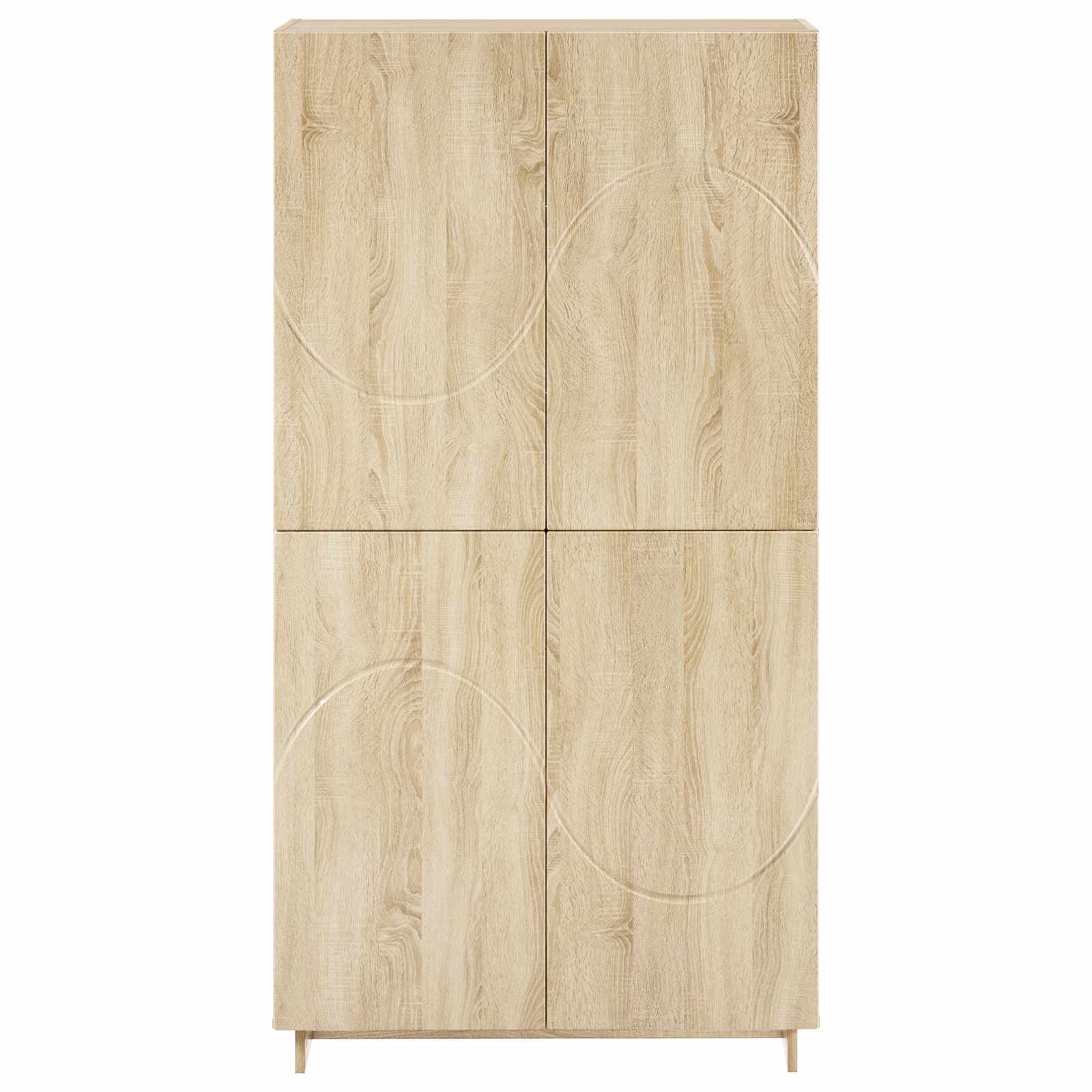 Ψηλός μπουφές Sonoma Δρυς 79x41x151 cm Επεξεργασμένο Ξύλο