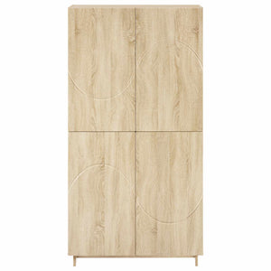 Ψηλός μπουφές Sonoma Δρυς 79x41x151 cm Επεξεργασμένο Ξύλο