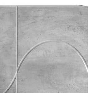 Ψηλός μπουφές Γκρι Σκυροδέματος 79 x 41 x 151 cm - Pakobazaar