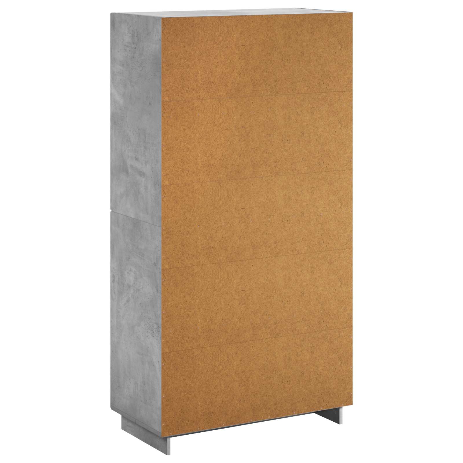 Ψηλός μπουφές Γκρι Σκυροδέματος 79 x 41 x 151 cm - Pakobazaar