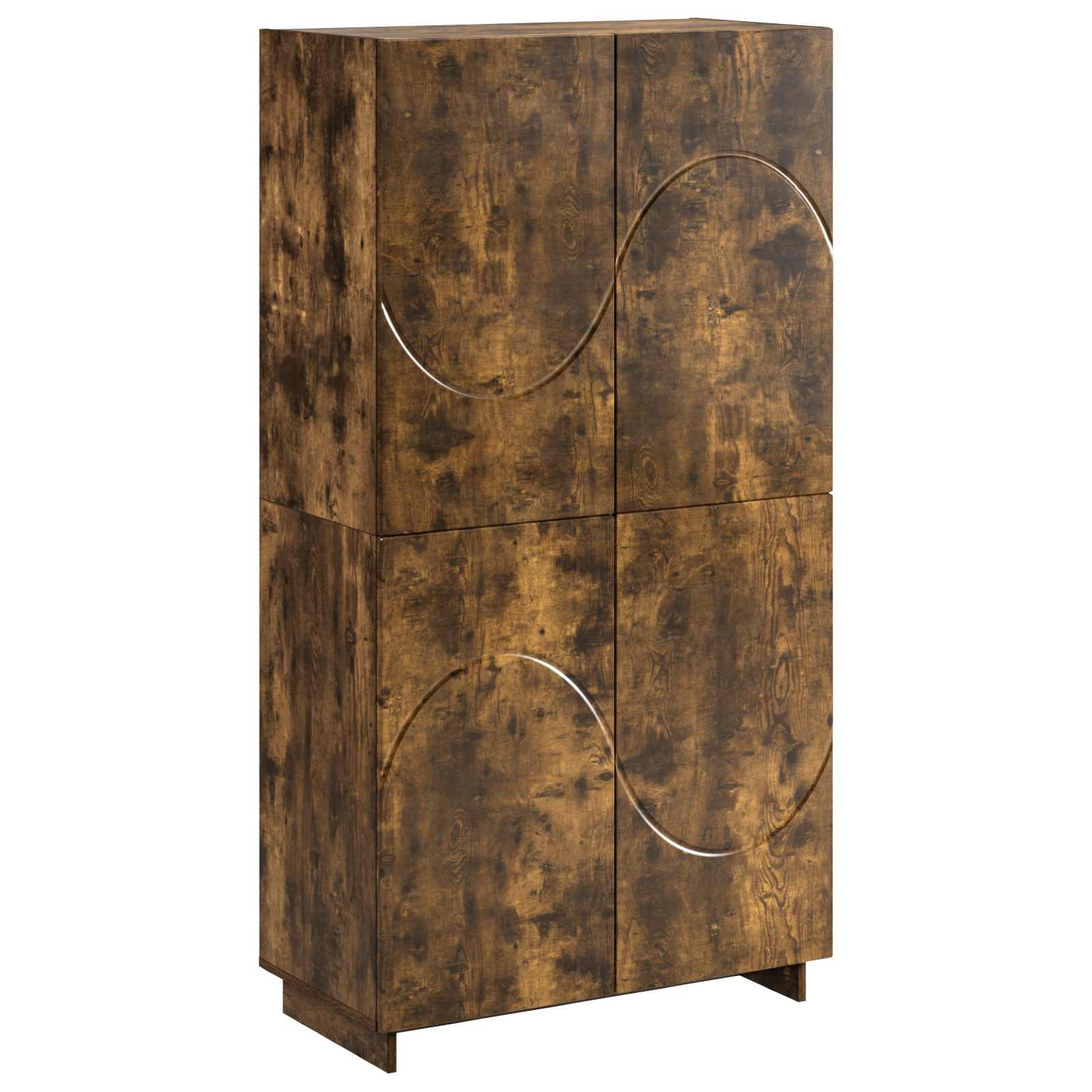 Ψηλός μπουφές Καπνισμένο Ξύλο Δρυός 79 x 41 x 151 cm