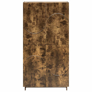 Ψηλός μπουφές Καπνισμένο Ξύλο Δρυός 79 x 41 x 151 cm