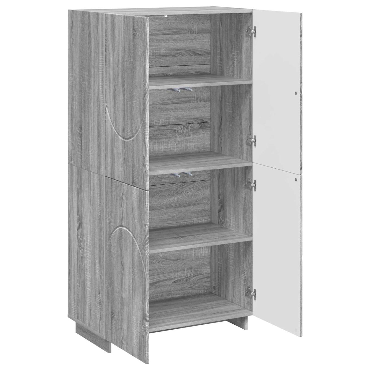 Ψηλός μπουφές Γκρι Sonoma 79 x 41 x 151 cm Επεξεργασμένο Ξύλο - Pakobazaar