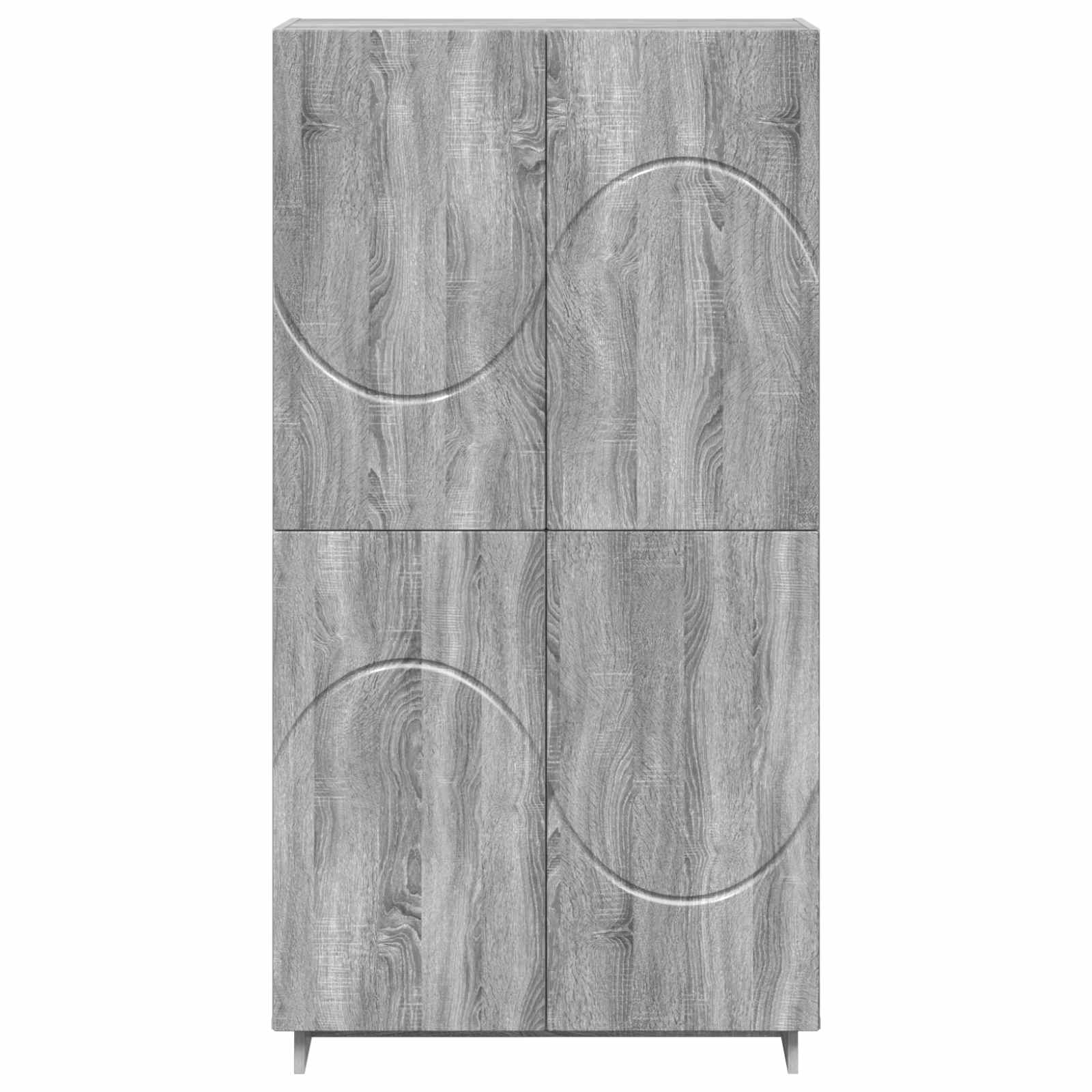 Ψηλός μπουφές Γκρι Sonoma 79 x 41 x 151 cm Επεξεργασμένο Ξύλο - Pakobazaar