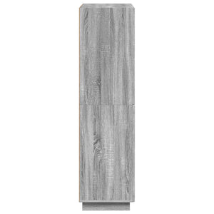 Ψηλός μπουφές Γκρι Sonoma 79 x 41 x 151 cm Επεξεργασμένο Ξύλο - Pakobazaar