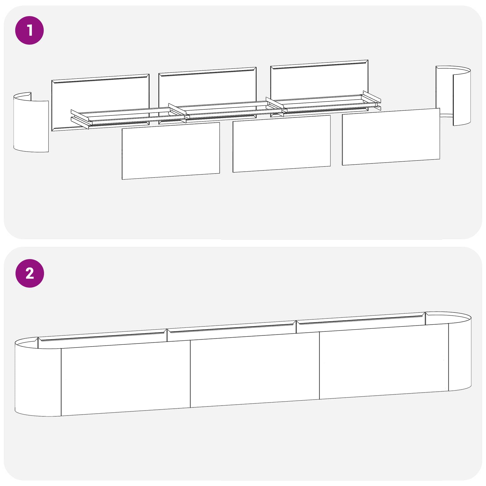 Υψωμένο Κρεβάτι Κήπου Μαύρο 280 x 40 x 40 εκ - Pakobazaar