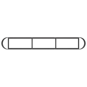 Υψωμένο Κρεβάτι Κήπου Μαύρο 280 x 40 x 40 εκ - Pakobazaar