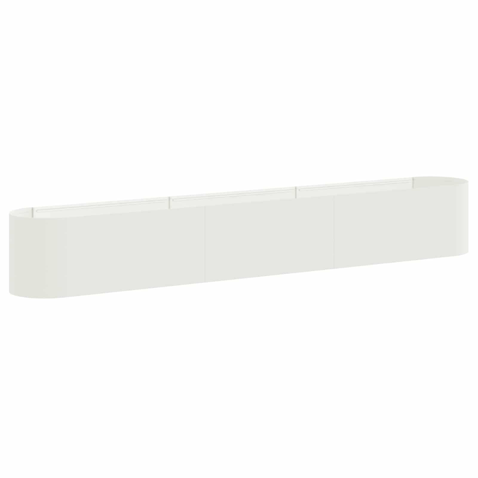 Υψωμένο Κρεβάτι Κήπου Λευκό 280 x 40 x 40 εκ. - Pakobazaar
