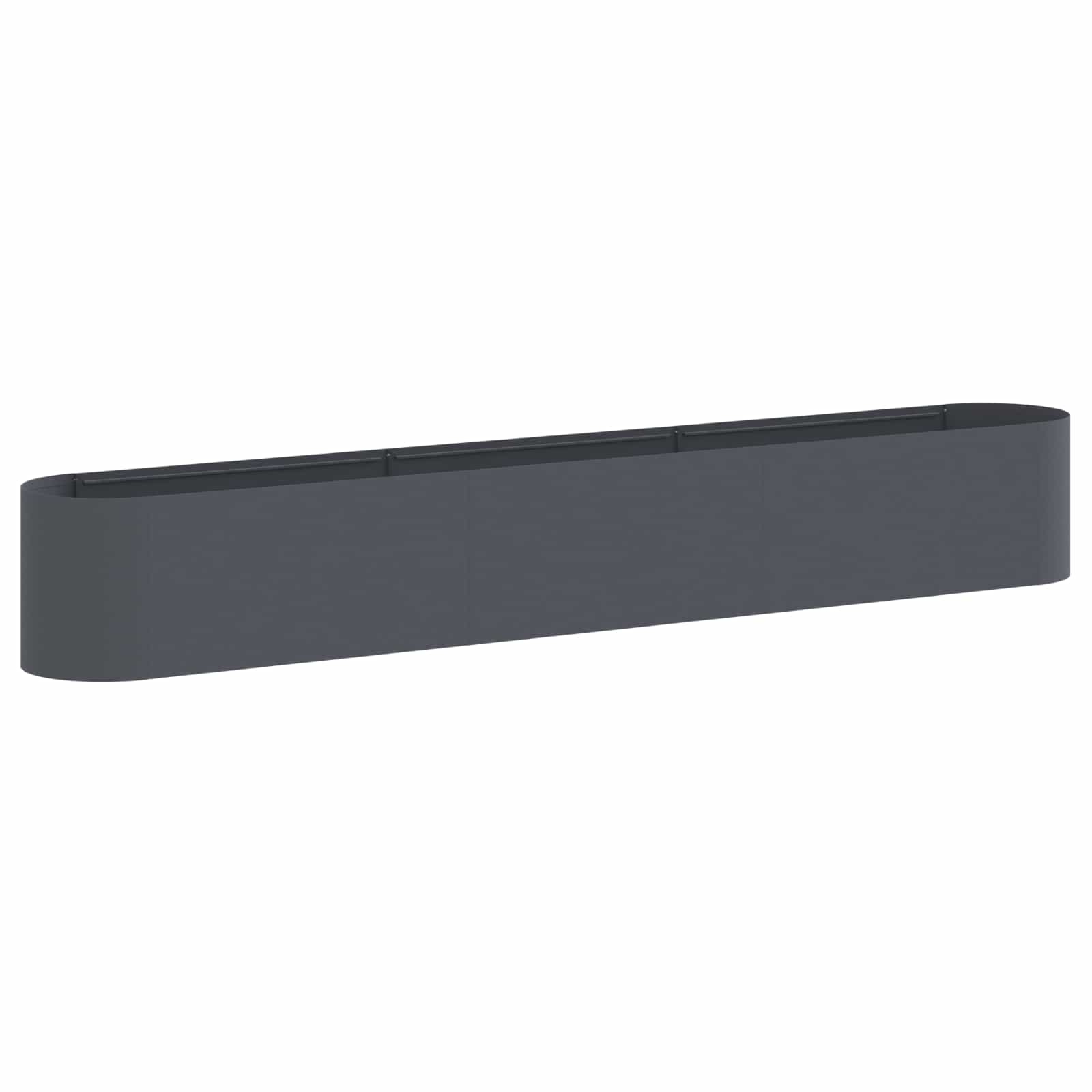 Υψωμένο Κρεβάτι Κήπου Ανθρακί 280 x 40 x 40 εκ. - Pakobazaar