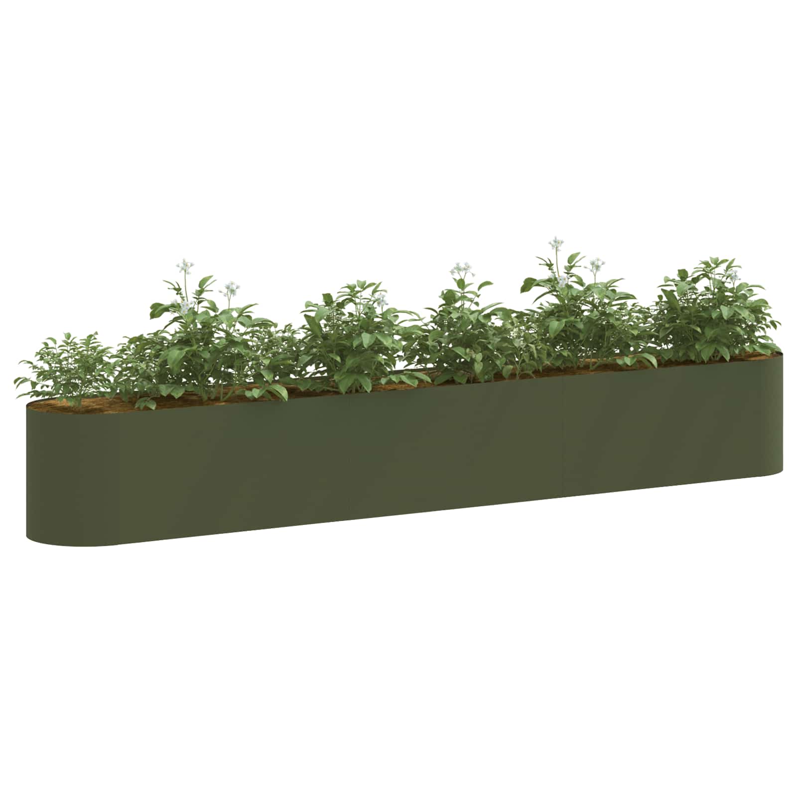 Υψωμένο Κρεβάτι Κήπου Λαδί 280 x 40 x 40 εκ. - Pakobazaar