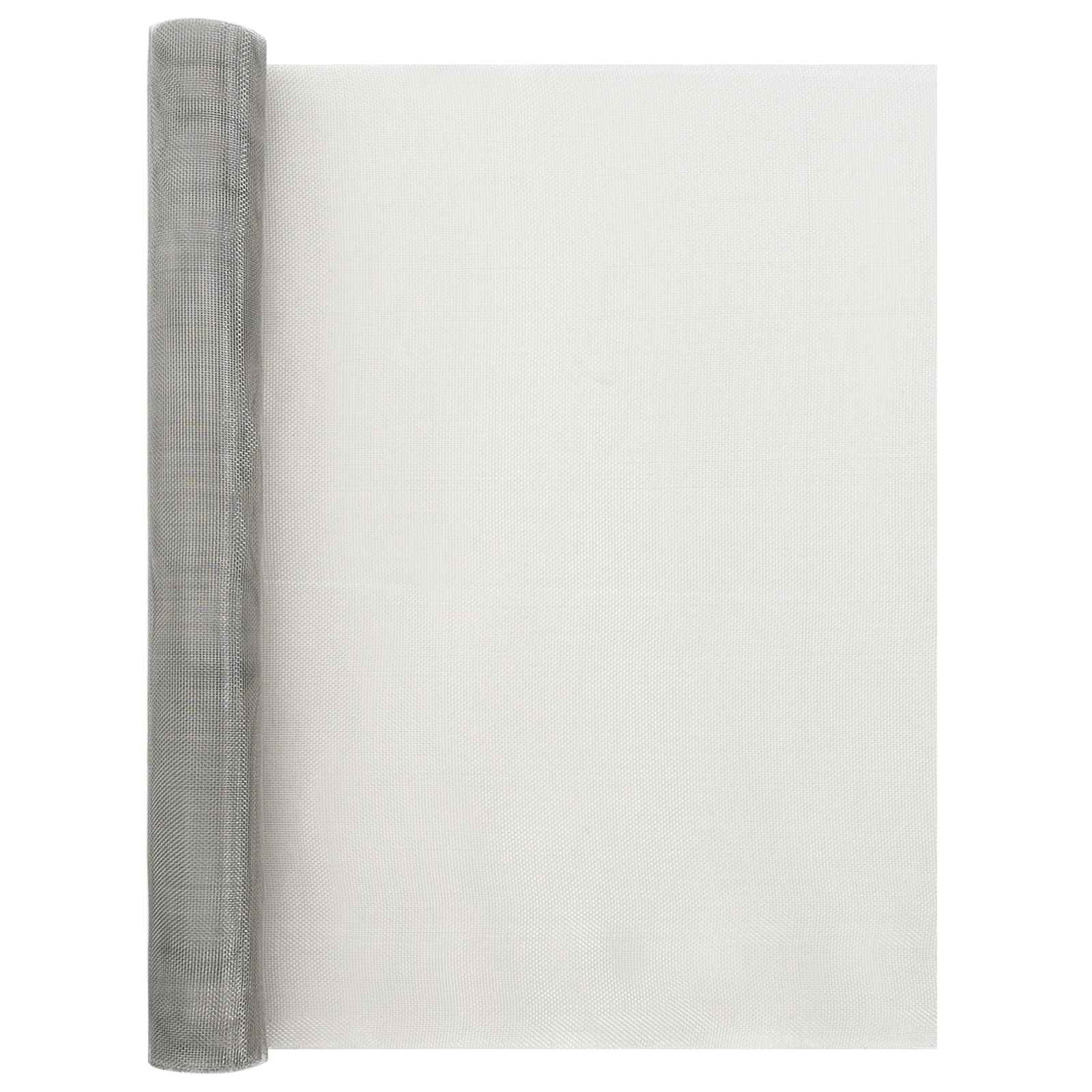 Πλέγμα Οθόνης 60 x 2000 cm 20 Mesh Ανοξείδωτο Ατσάλι 201 Ασημί