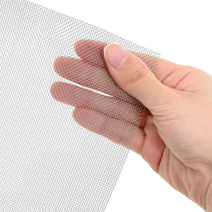 Πλέγμα Οθόνης 100 x 2000 cm 20 Mesh Ανοξείδωτο Ατσάλι 201 Ασημί - Pakobazaar